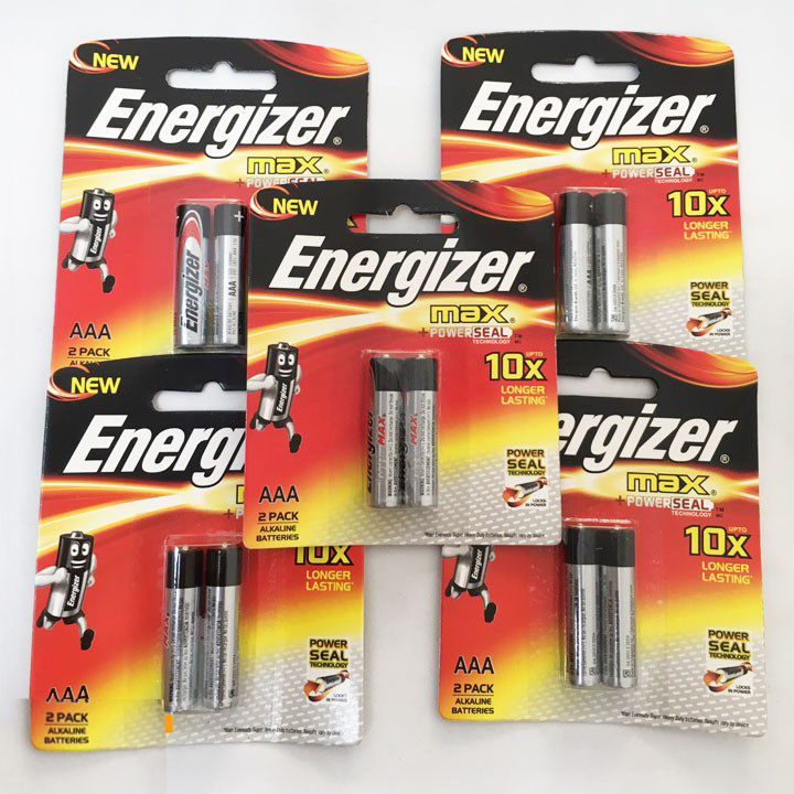 Combo 5 vỉ Pin Energizer AAA, Pin đũa E92 chính hãng