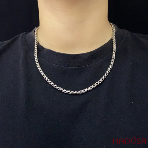 [Chính hãng] [Ảnh thật] [FreeShip] [Có sẵn] [Có bảo hành] Vòng cổ nam chất bạc Thái