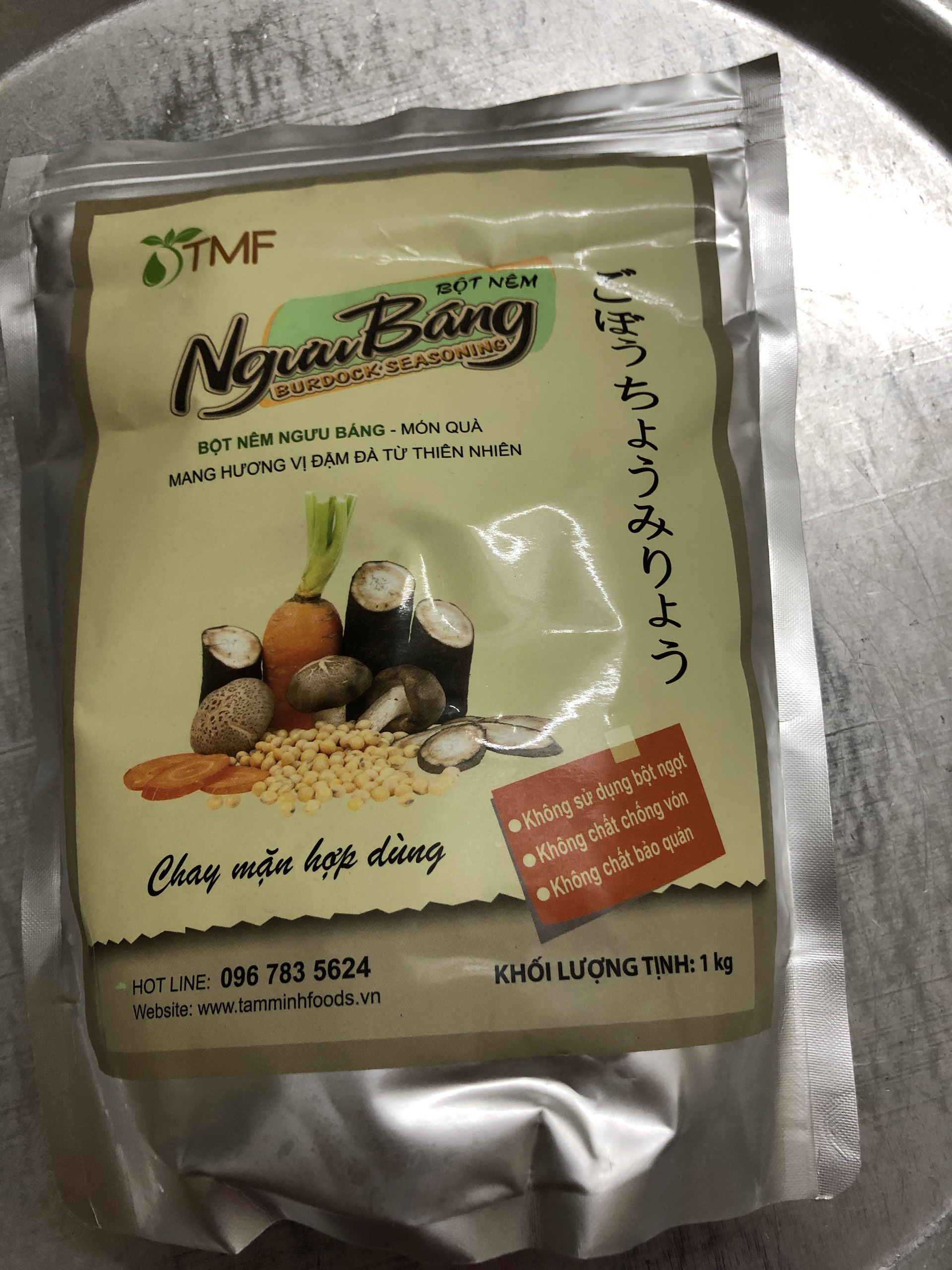 Bột nêm Ngưu Báng chay mặn 1kg