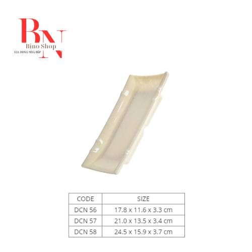 [HCM]Đĩa Nhựa Chử Nhật Vân Đá Kem-DCN57