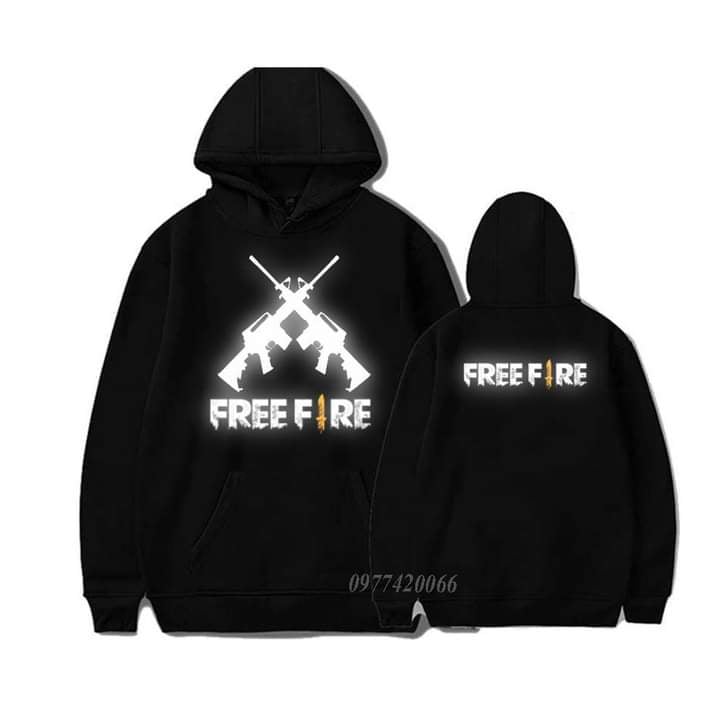 Áo Hoodie Free Fire , Áo Game Free Fire Phản Quang In Theo Yêu Cầu