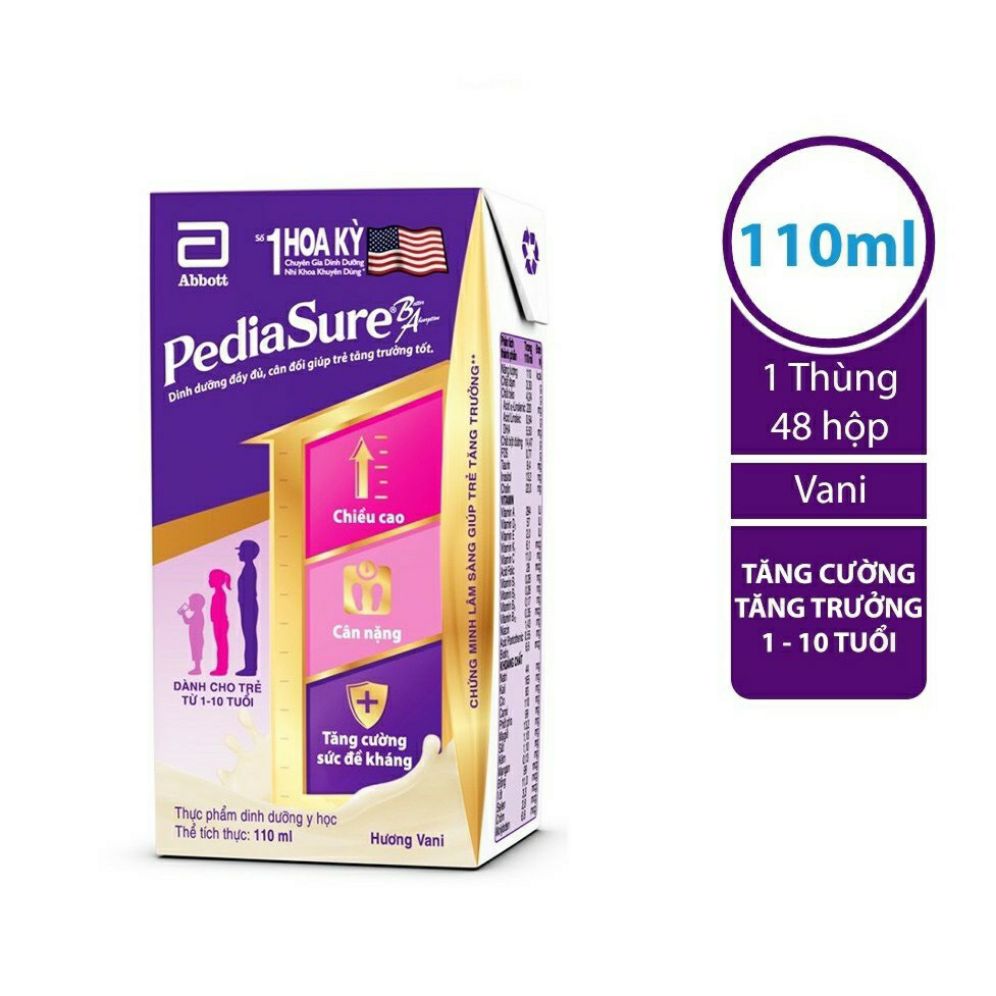[HCM]Hộp sữa nước pediasure 110ml