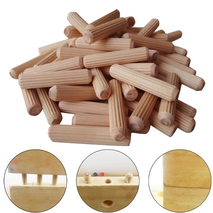Chốt Gỗ Cao Cấp Hạt Nút Gỗ Tròn 6mm 8mm 10mm