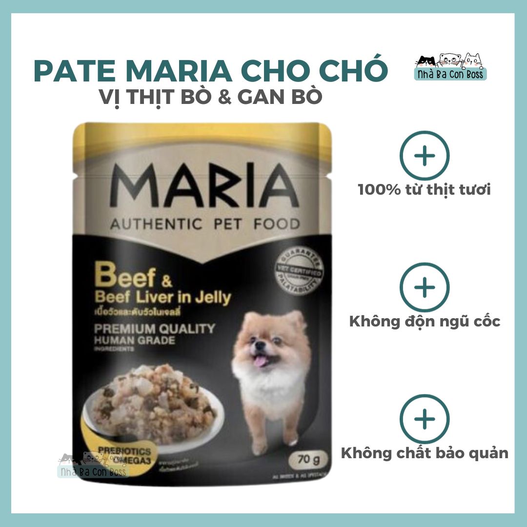 [Gói 70g] Pate Cao Cấp Cho Chó Maria