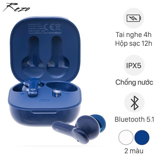 Tai Nghe Bluetooth True Wireless Rezo Qt13