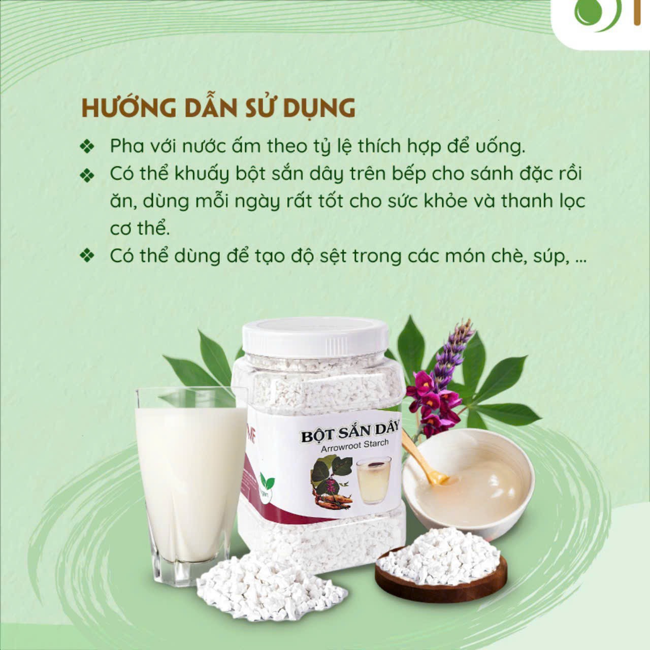 BỘT SẮN DÂY NGUYÊN CHẤT 500G