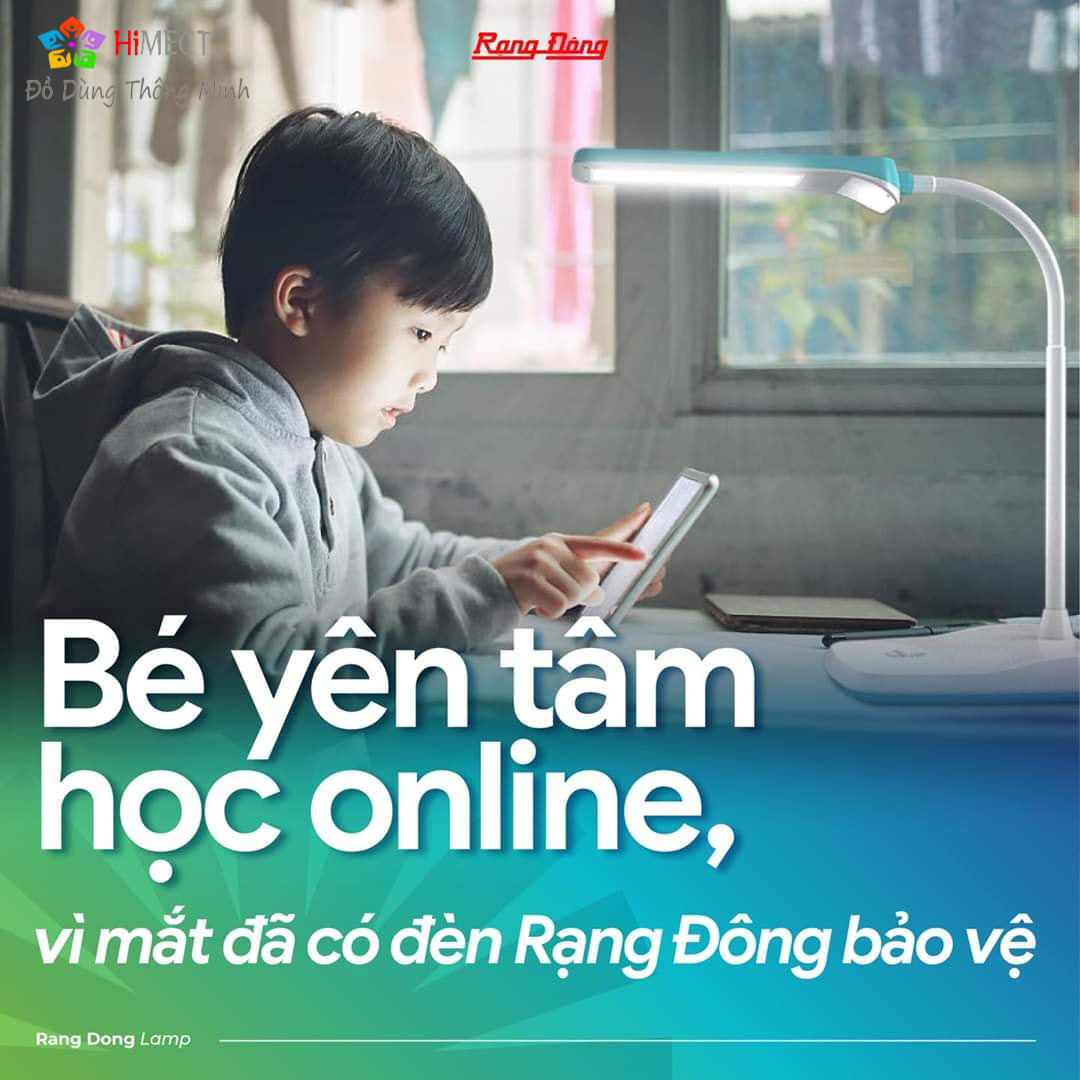 Đèn Học Để Bàn Chống Cận Rạng Đông Bảo Vệ Thị Lực Mắt 3 Mức Sáng Nút Bấm Cảm Ứng RD-RL-36 Bảo Hành 12 Tháng - HiMect