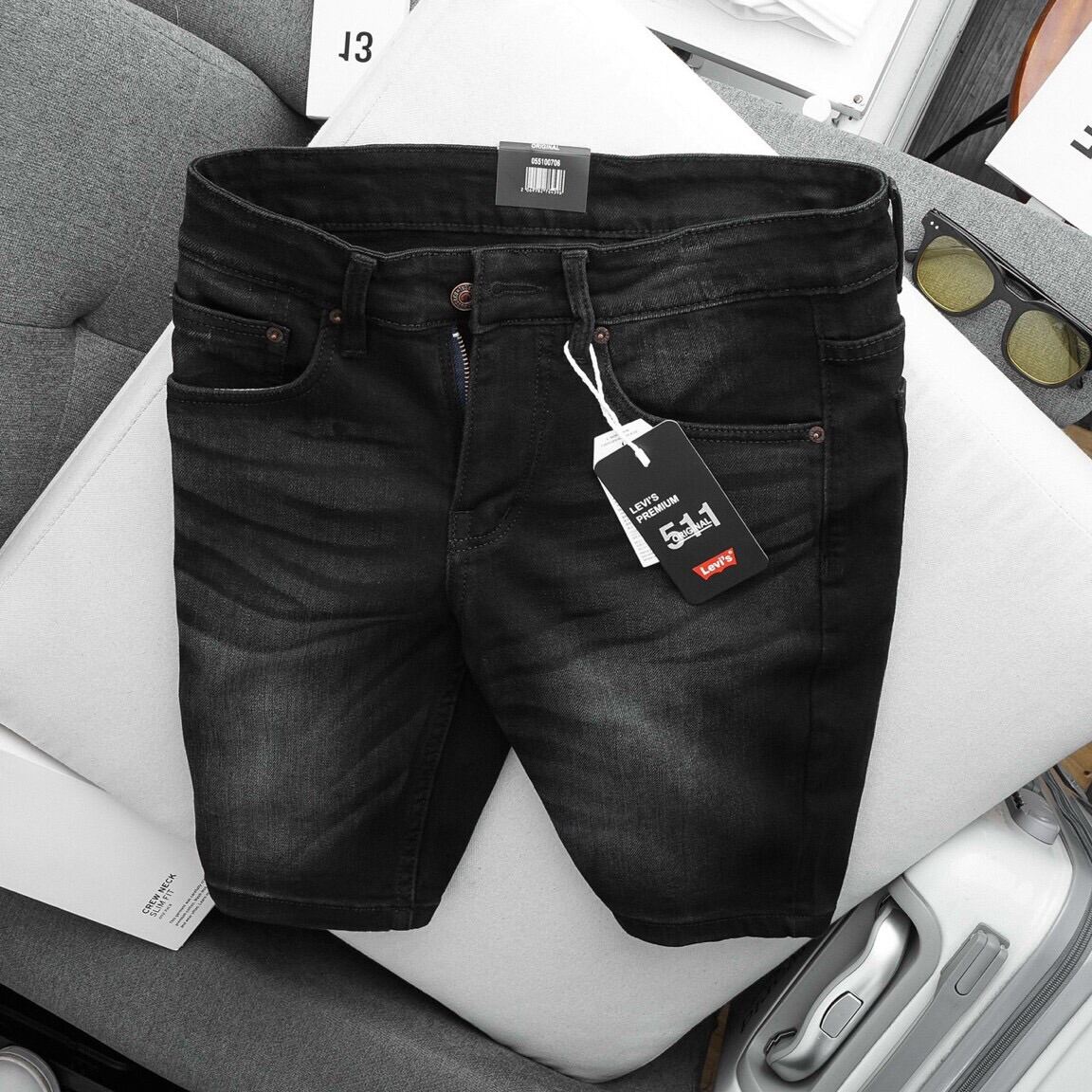 [HCM]Quần short jean nam vải giản cao cấp HT 90