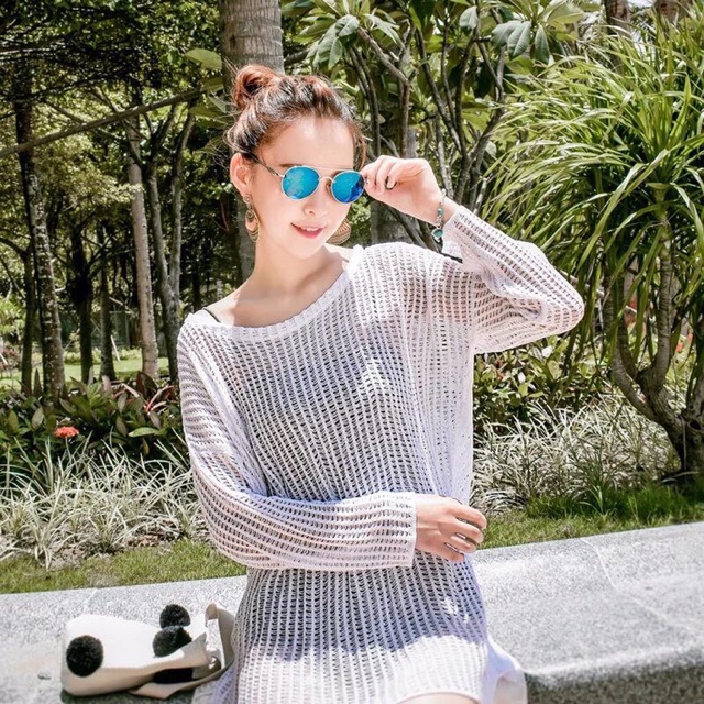 [CÓ SẴN] Áo lưới form rộng đi biển