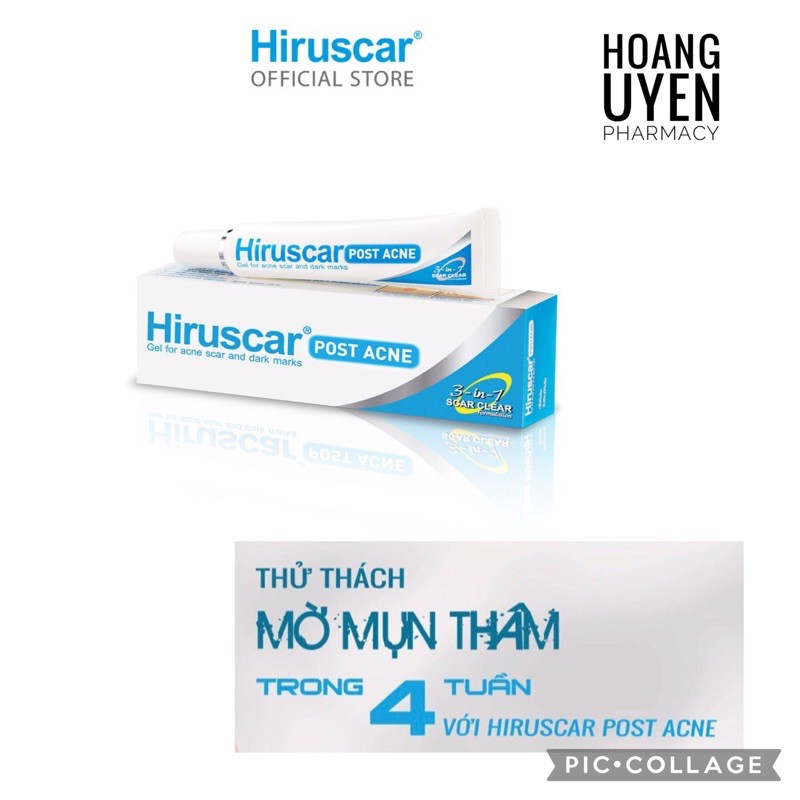 Hiruscar post acne - Gel làm mờ sẹo mụn và thâm mụn - 5gr