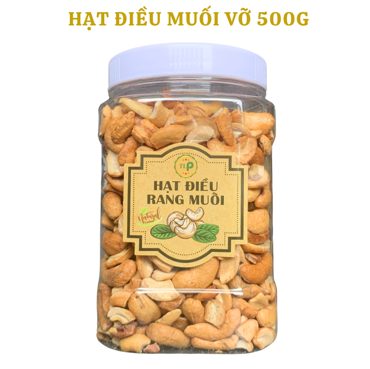 HẠT ĐIỀU RANG MUỐI BỂ TÂN LỘC PHÁT HŨ 500G