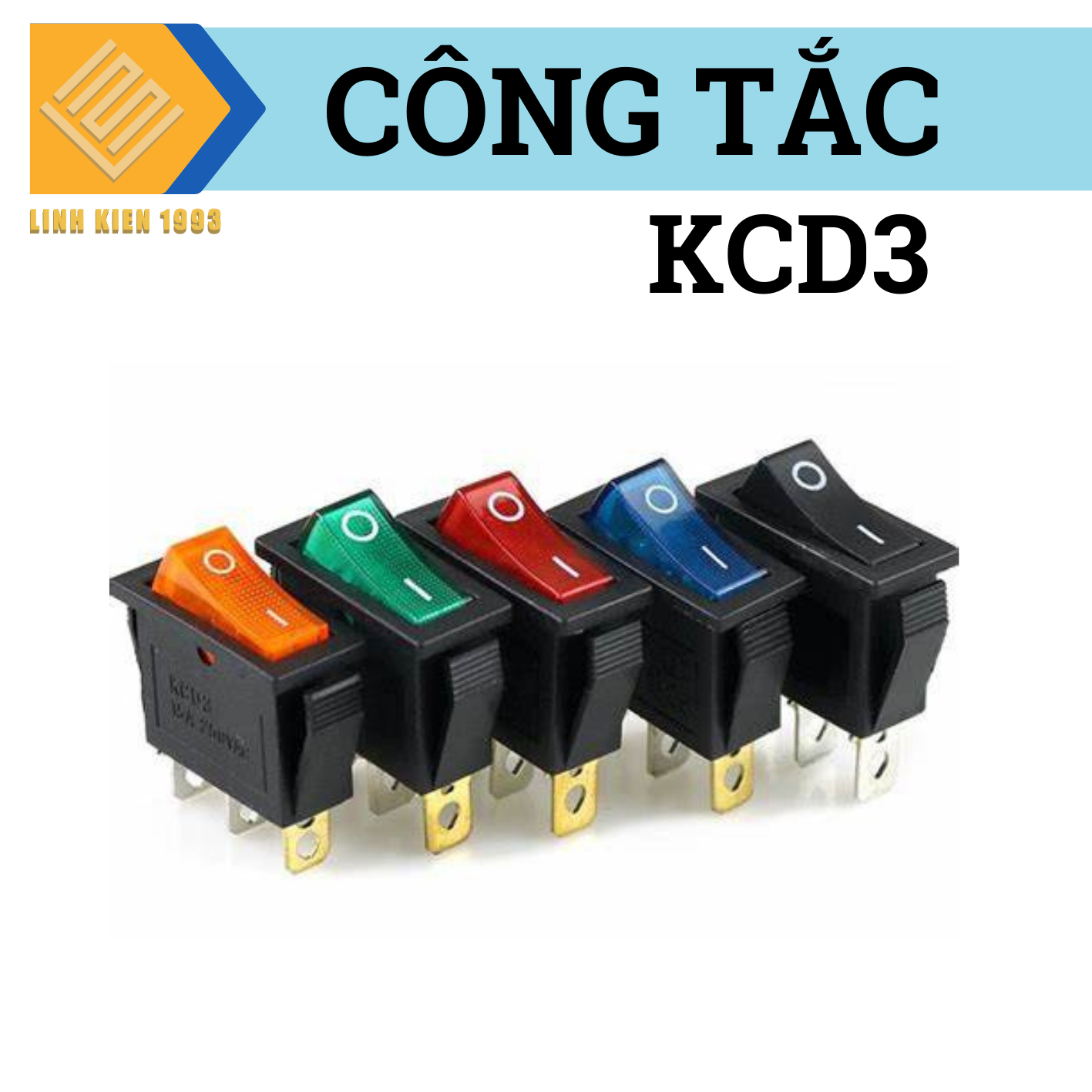 [ 2  CÁI ] Công tắc nguồn KCD3