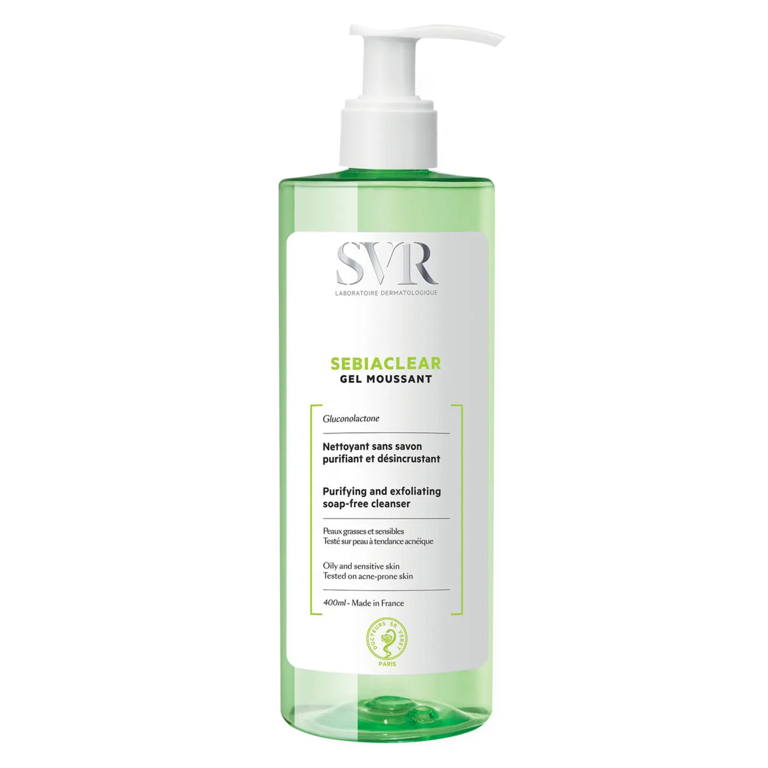 Sữa Rửa Mặt Cho Da Dầu Mụn, Nhạy Cảm SVR Sebiaclear, 400ml