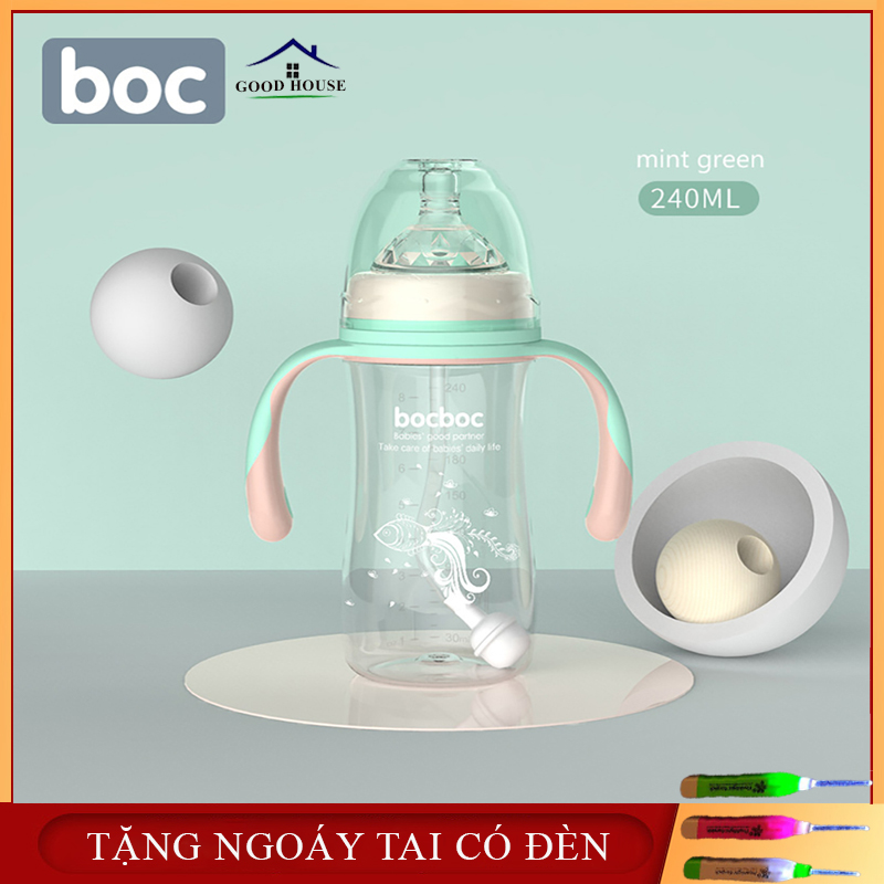 Bình sữa, bình ti sữa chống sặc cho bé- Công nghệ van 1 chiều cùng quả cầu trọng lực và tay cầm tiện lợi giúp bé ti mọi tư thế- BẢO HÀNH 12 THÁNG, LỖI ĐỔI MỚI 1-1 TRONG 7 NGÀY