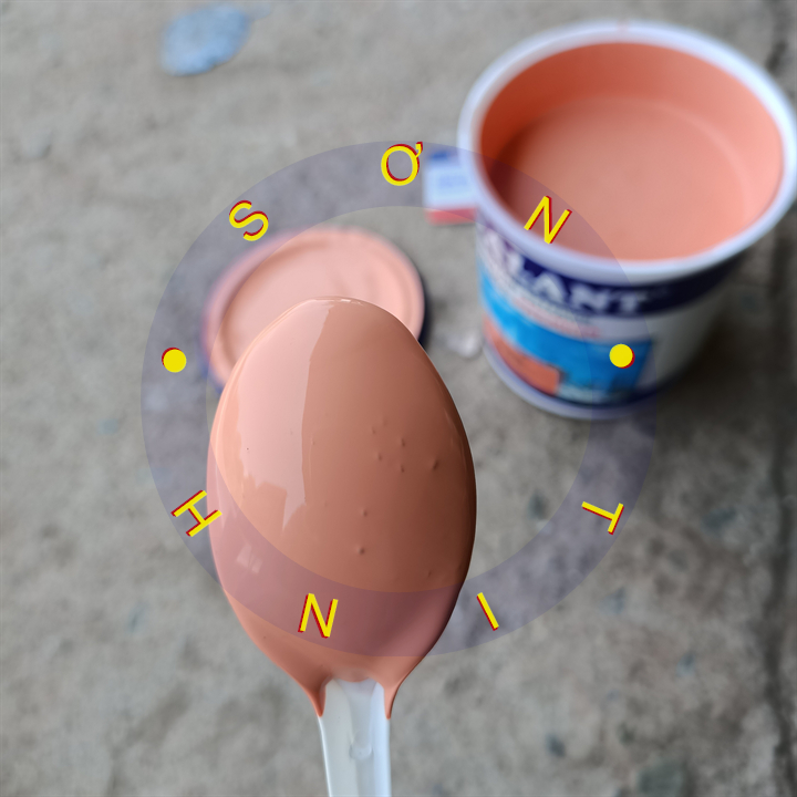 Sơn nước ngoài trời ngoại thất Galant màu gạch 148 800ml sơn tường phào chỉ bê tông thạch cao