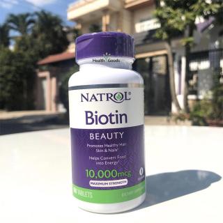 Viên uống hỗ trợ mọc tóc, hạn chế tóc gãy rụng Natrol Biotin 1000Mg của Mỹ thumbnail