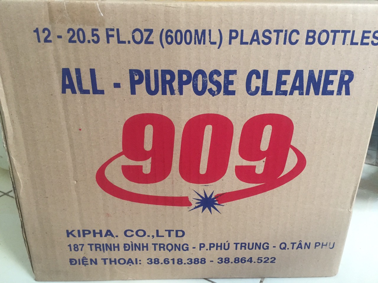 1 thùng nước tẩy đa năng 909