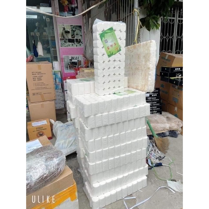 Giấy ăn/ giấy vệ sinh hàng chuyên dùng nội địa TQ, Giấy vệ sinh 1 bịch 50 cuộn