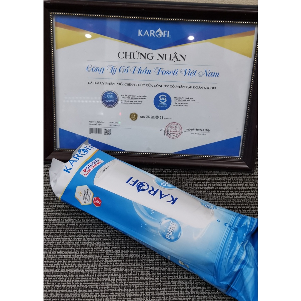 Combo 3 lõi lọc thô + 1 màng RO Karofi