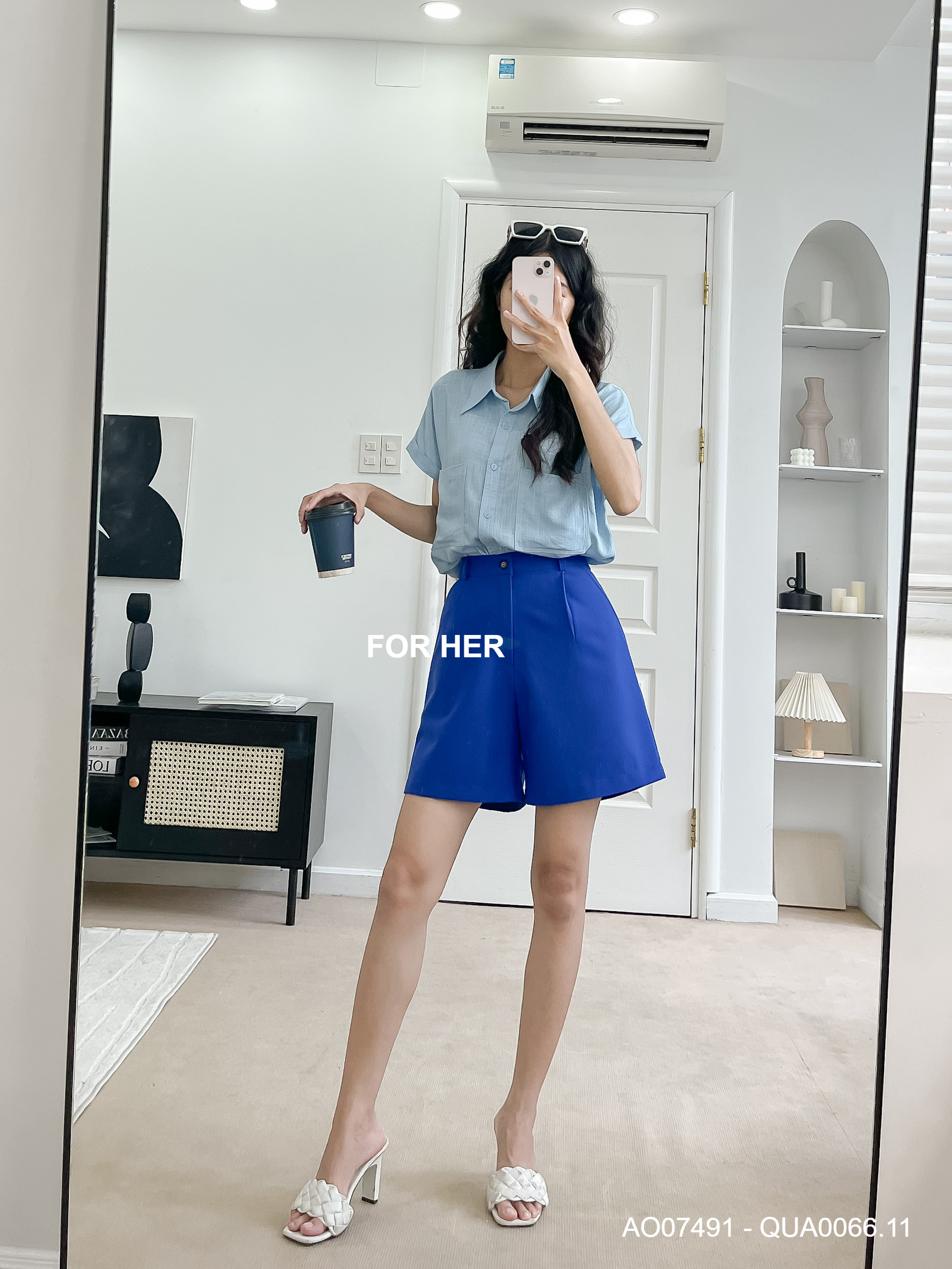 Quần short cài nút QUA0066 - FOR HER