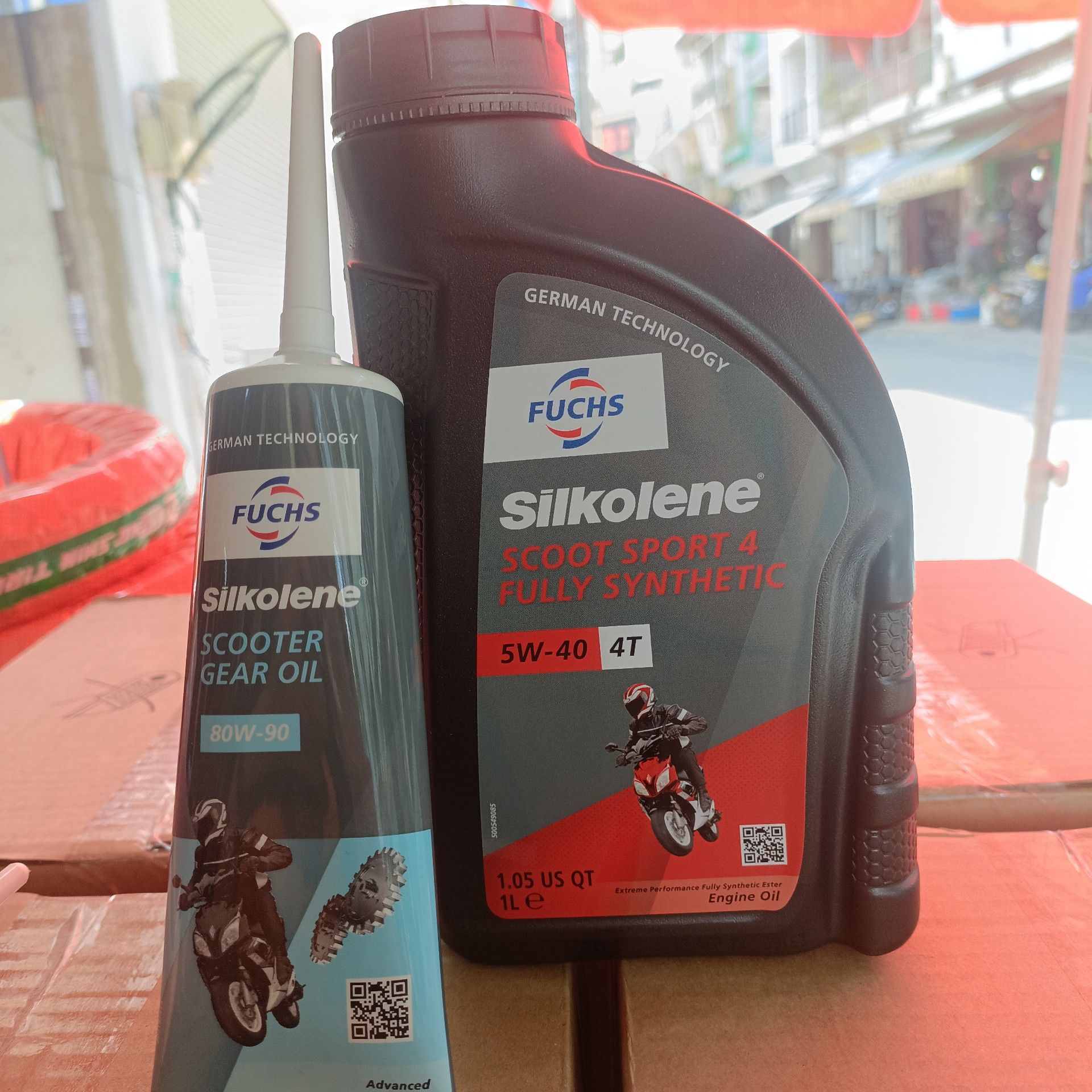 nhớt Fuchs silkolene 5w-40 scoter 1L