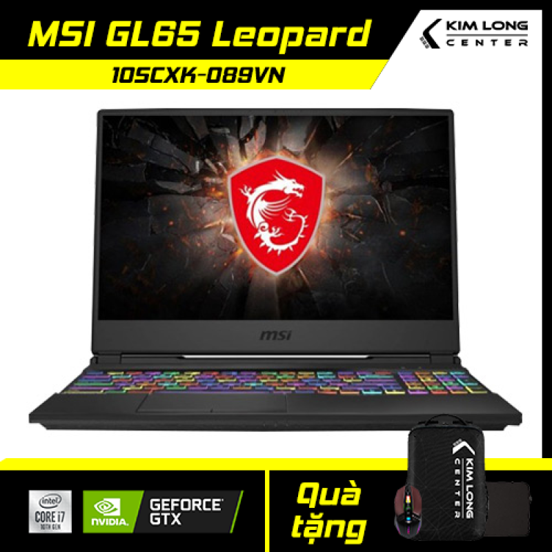 Bảng giá [XÃ HÀNG CUỐI NĂM - GIẢM NGAY 1 TRIỆU] Laptop MSI GL65 Leopard 10SCXK-089VN : i7-10750H | 8GB RAM | 512GB SSD | GTX 1650 4GB + UHD Graphics 630 | 15.6 FHD 144Hz | Win 10 Phong Vũ
