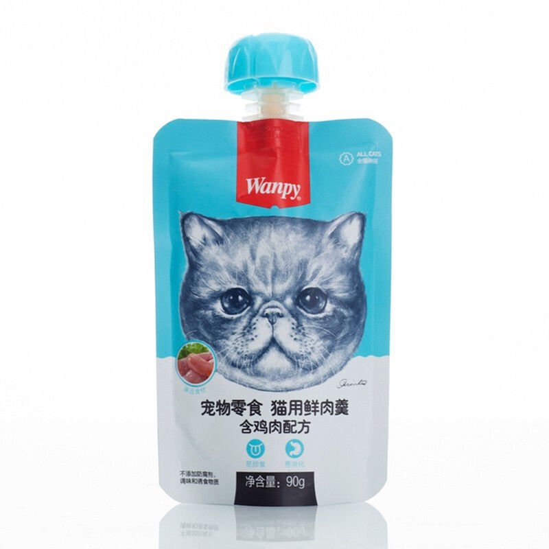 Thức ăn cho mèo - Súp thưởng Wanpy nắp vặn 90gr