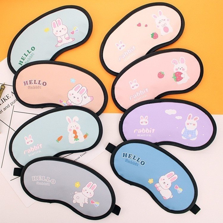 (Loại Có gel và không gel) Miếng bịt mắt ngủ bảo vệ mắt, giảm bớt căng thẳng hình cute