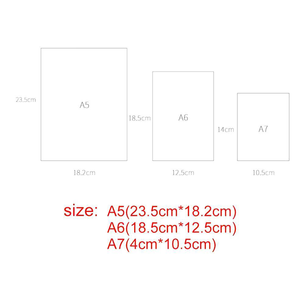 Bìa Sách A4/A5/A6/A7 Của Trường Trong Suốt Clip Tập Tin Sổ Tay ĐÓNG GÁY Sổ Kế Hoạch Vòng Lá Rời