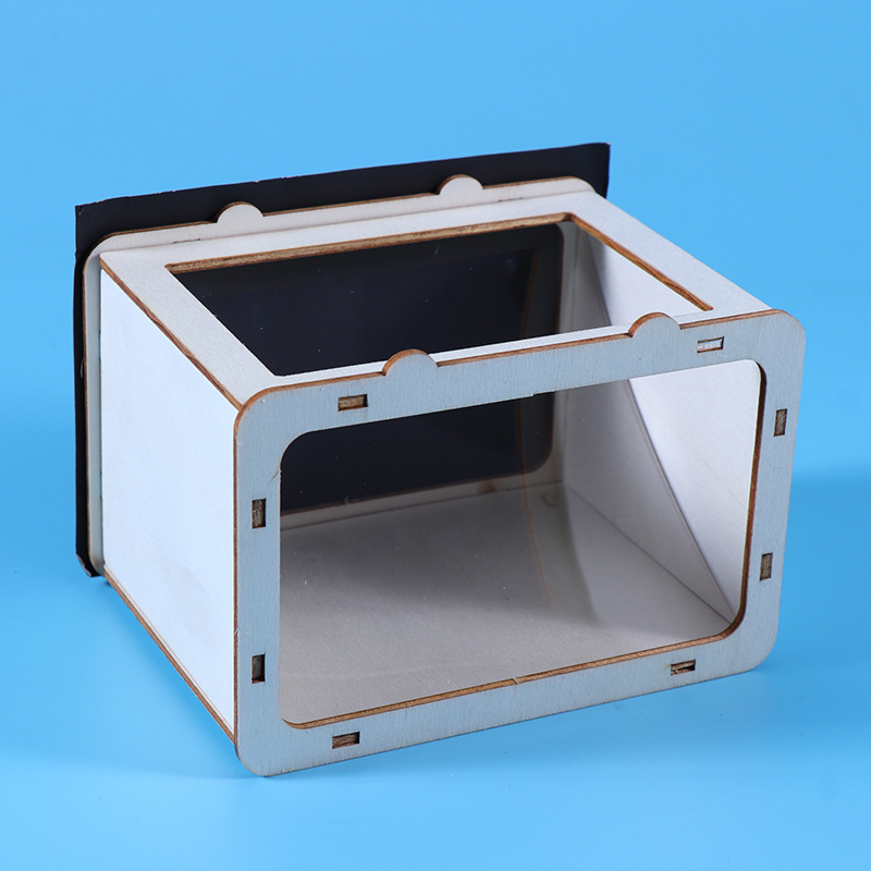 Educational 3D hologram player DIY wooden model stem