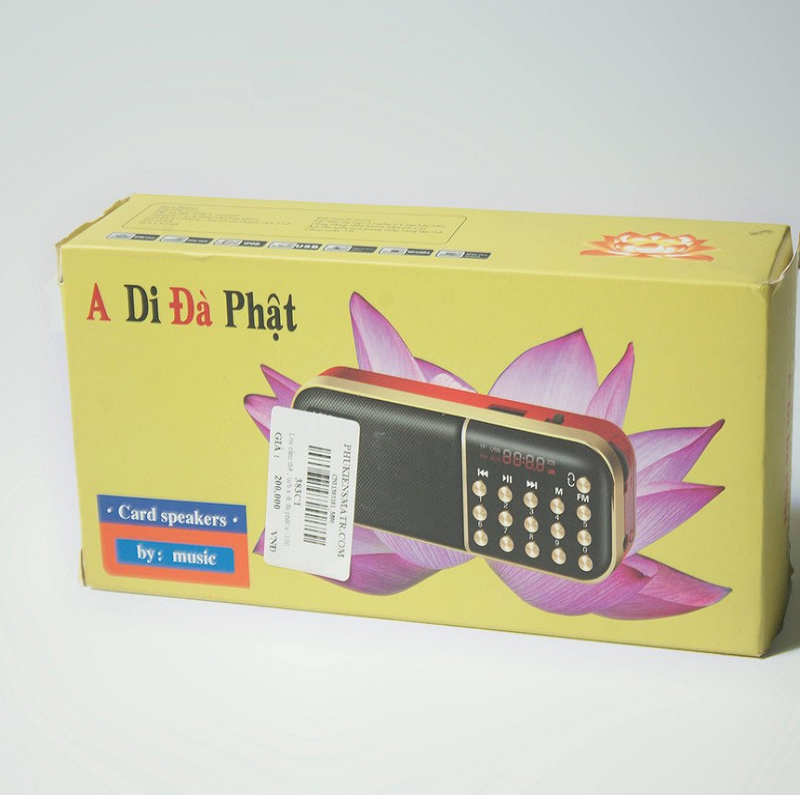 Loa cắm thẻ, usb a di đà phật K516