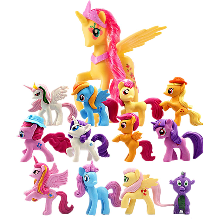 13 Ngựa Thiên Thần Pony (12 Ngựa Size 3cm-5cm+1 Ngựa 14cm)