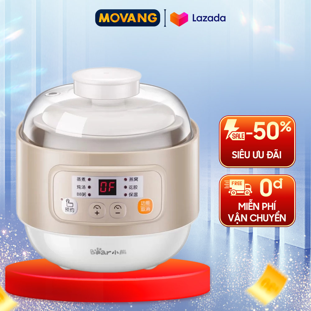 - nồi nấu chậm bear 0.8 lít ddz-a08d1