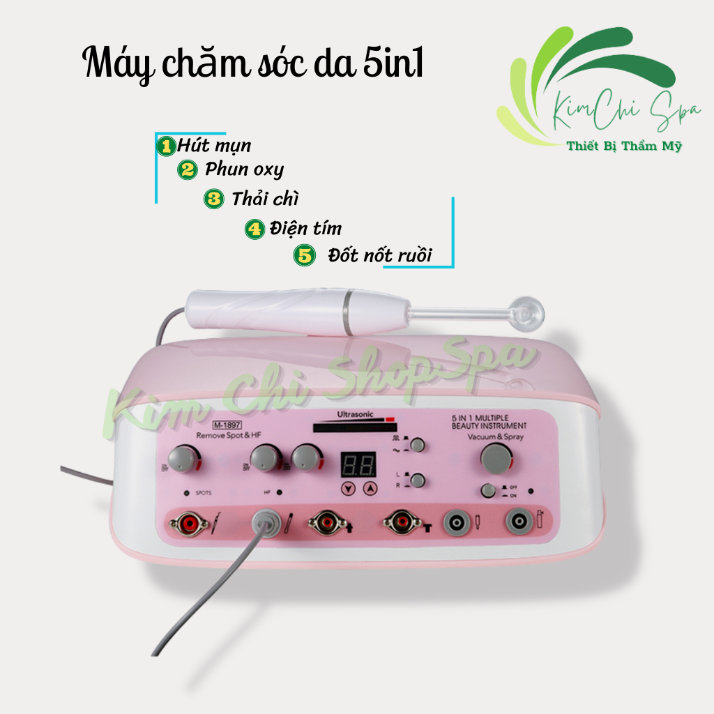 Máy chăm sóc da đa năng 5in1 cho spa