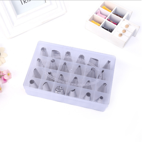 Bộ 24 đui bắt bông kem 3d cao cấp