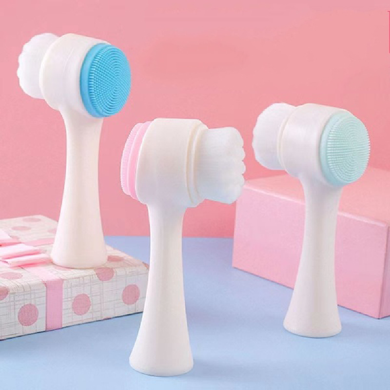 Cọ Rửa Mặt 2 Đầu Massage Mềm Mại