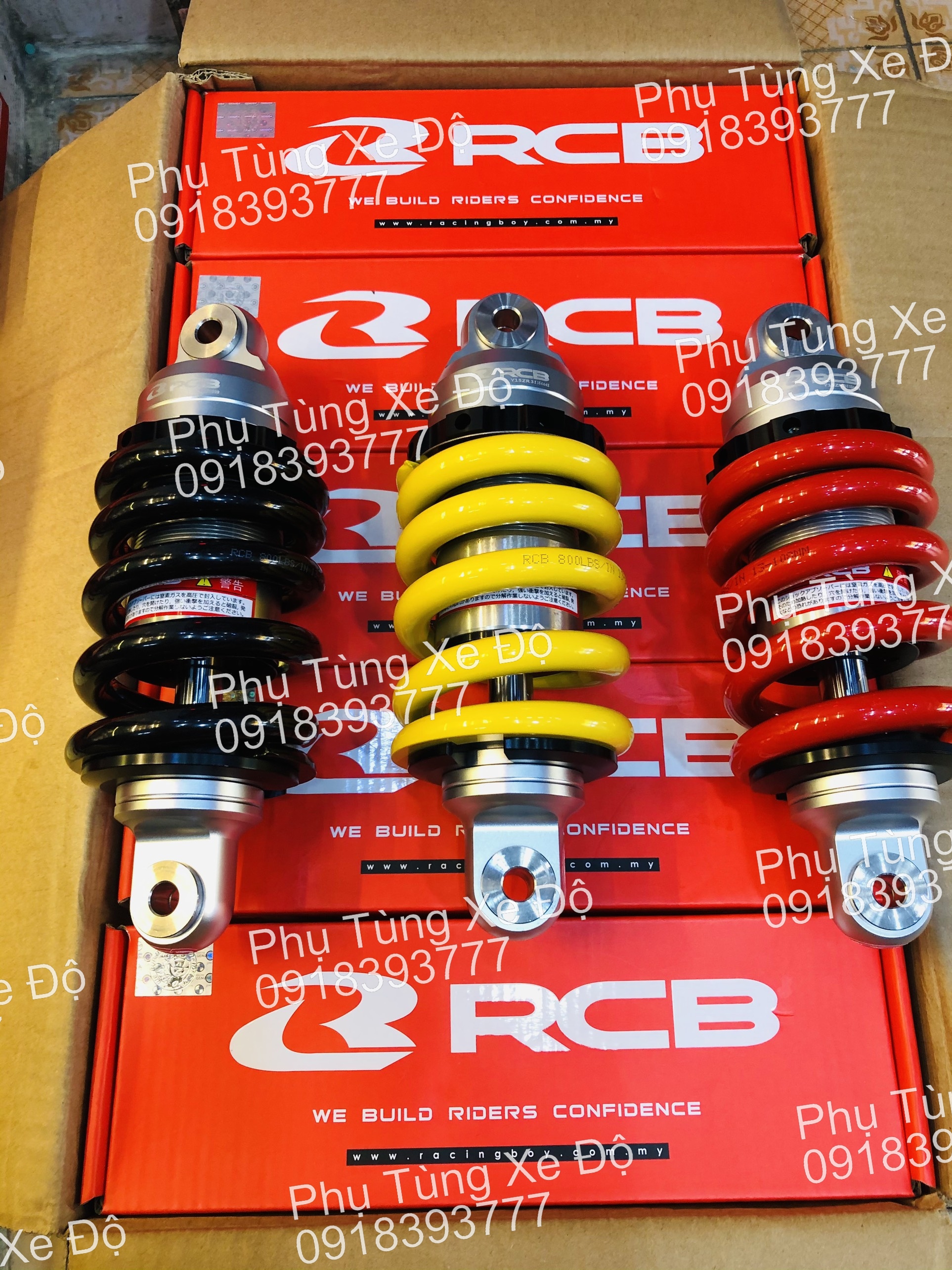 Phuộc RCB ( Mẫu E2 ) gắn cho EXCITER 150 - Màu Đỏ