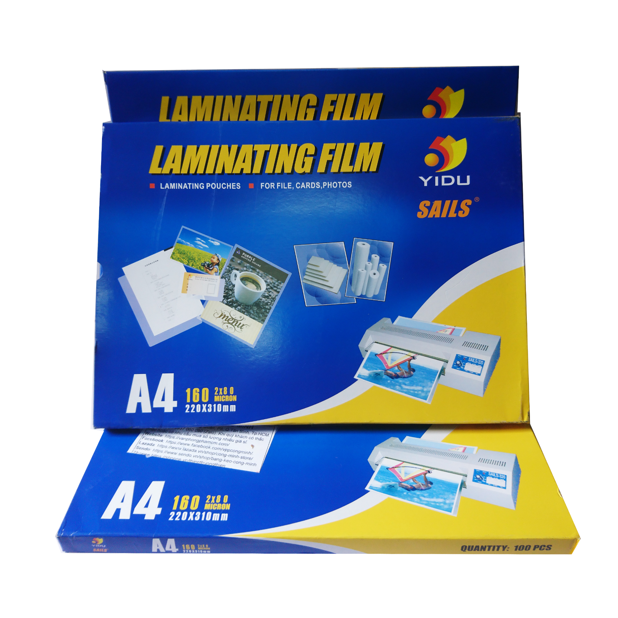 Ép Plastic A3 YIDU 80mic(Laminating Film) - Ép Plastic A4 YIDU 80mic(Laminating Film)