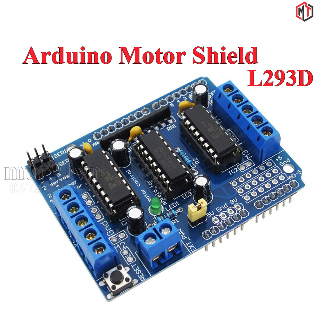 Arduino Motor Shield L293D - Module Điều Khiển Động Cơ