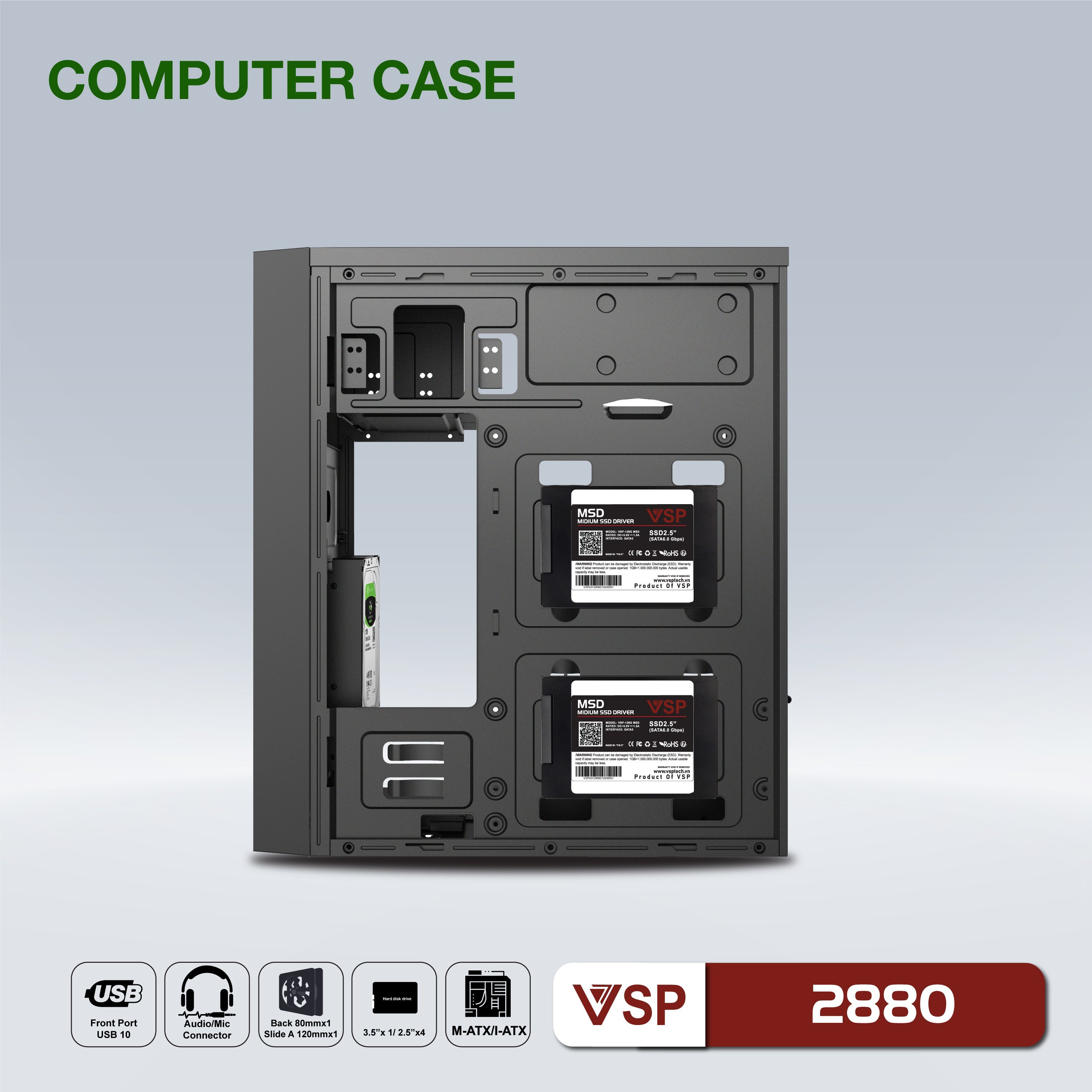VỎ CASE VSP 28xx (mATX)