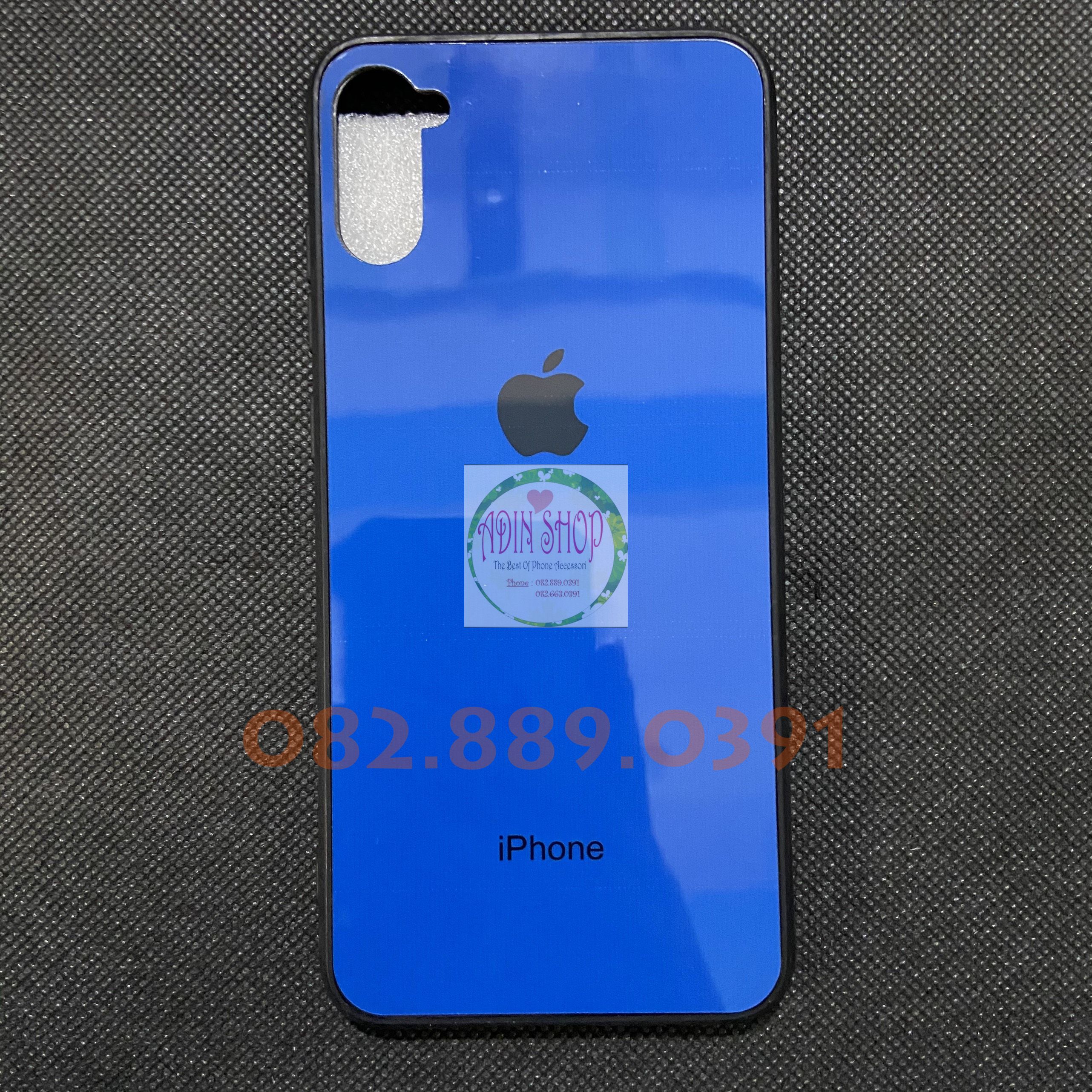 Ốp lưng ép kính giả iPhone Samsung A11 lưng bóng, siêu đẹp