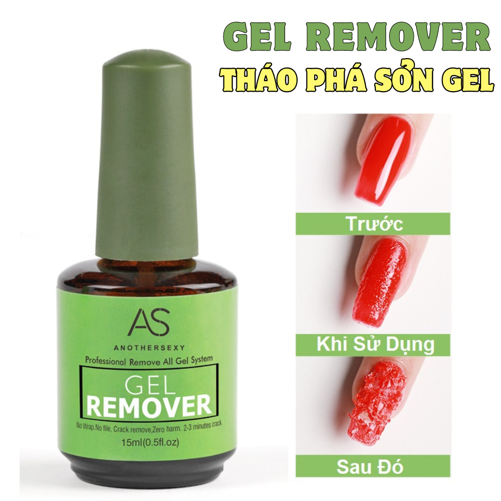 Nước Tháo Phá Sơn Gel AS Cao Cấp | Chai Chức Năng GEL REMOVER