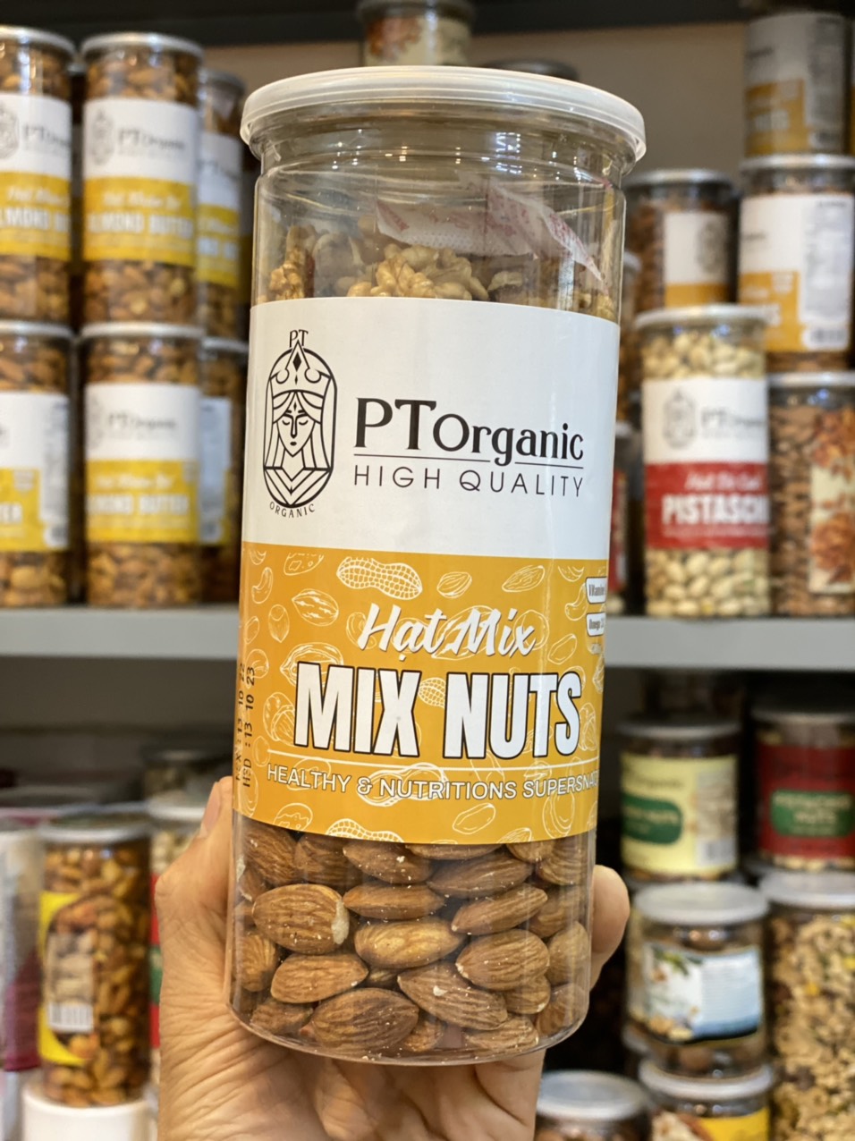 Mix 3 loại hạt dinh dưỡng đã tách vỏ -óc chó - mắc ca -hạnh nhân- hạt điều _ làm sữa cho bé