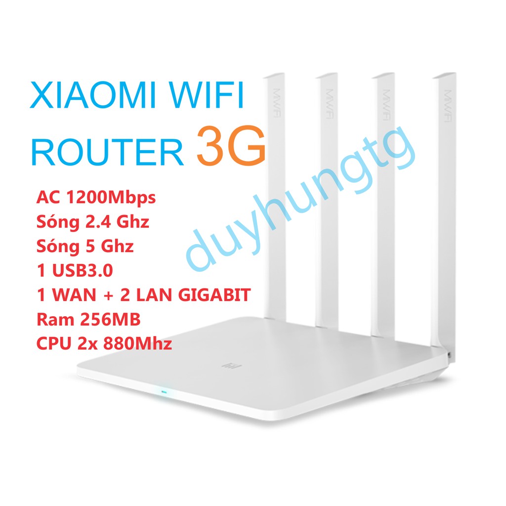 Phát WIFI ROUTER XIAOMI GEN 3G R3G -Tiếng Việt