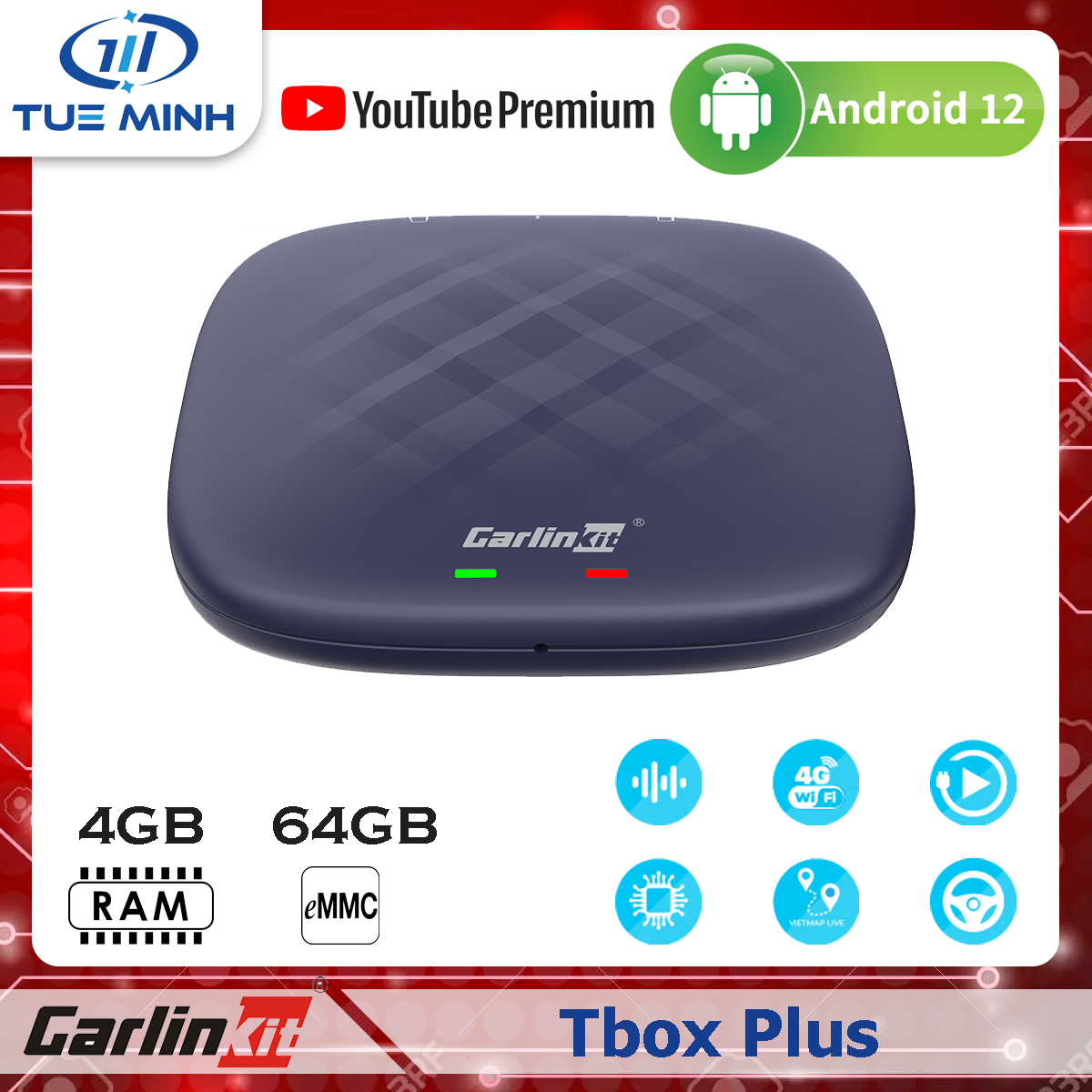 Android Box ô tô Carlinkit Tbox ULTRA SM6350