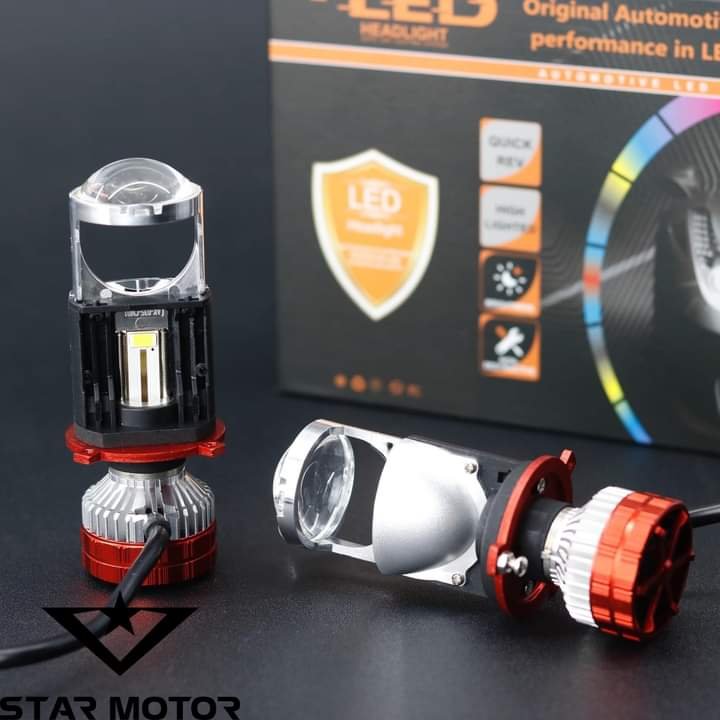 Đèn pha lét pi cầu v80 hàng cao cấp gắn oto xe máy.giá 1 bóng
