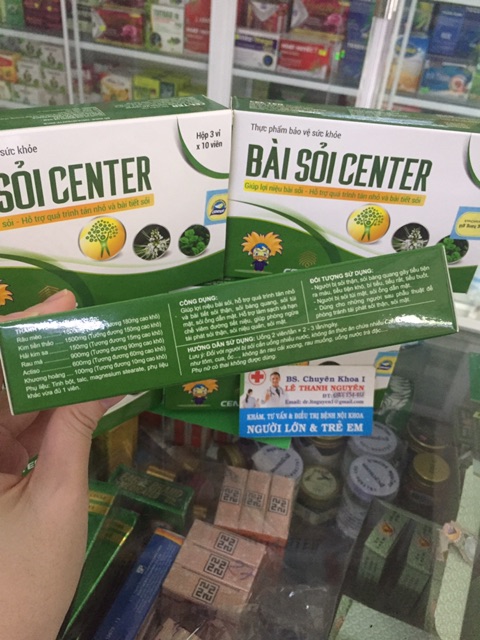[HCM]BÀI SỎI CENTER-lợi niệuhết sỏigiảm đau