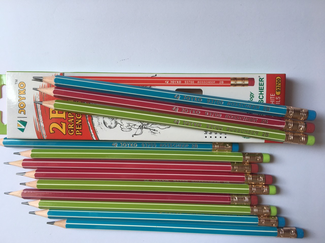 HỘP 12 CHIẾC BÚT CHÌ 2B GRAPHITE PENCILES JOYKO 93700