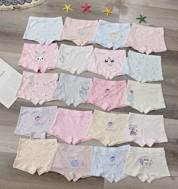 [HCM]Set 3 Quần Chip Đùi Bé Gái Xuất Hàn Cao Cấp (Cho Bé 9-25kg)