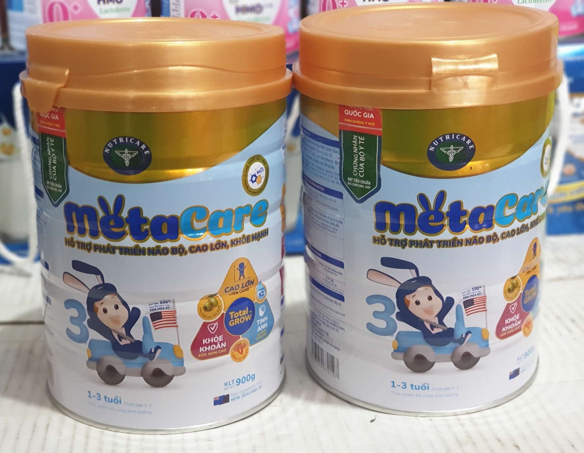 (COMBO 2 LON) Sữa bột Metacare 3 900g